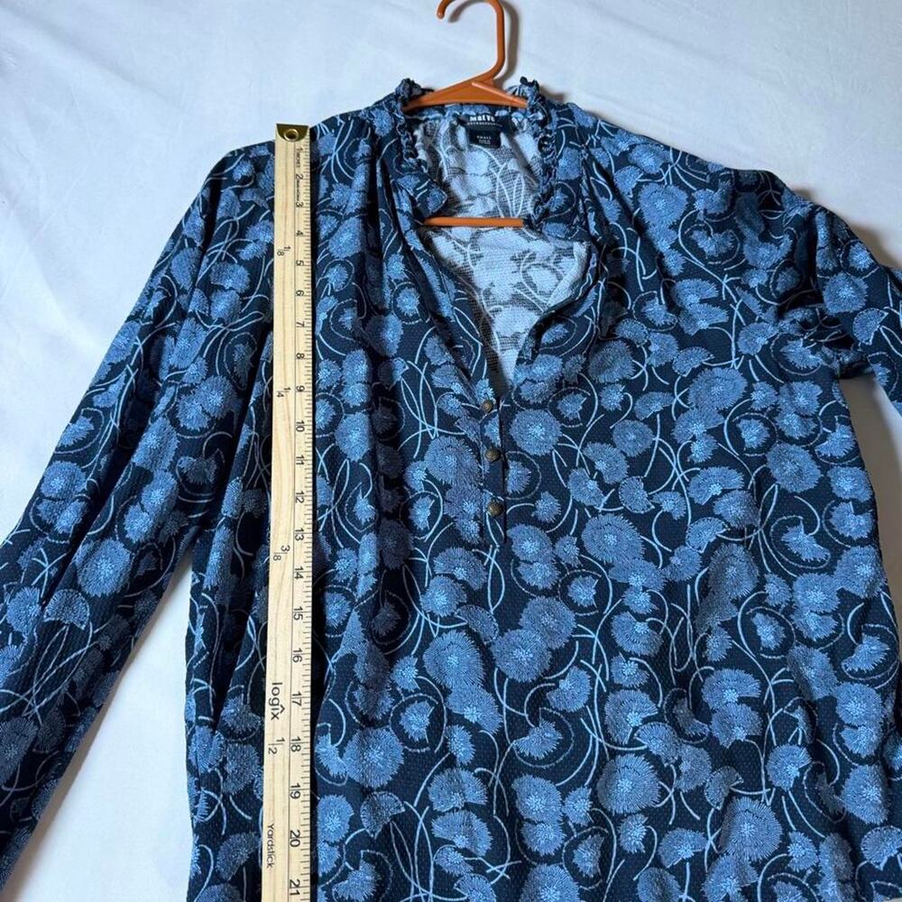 Maeve anthropologie blue floral long